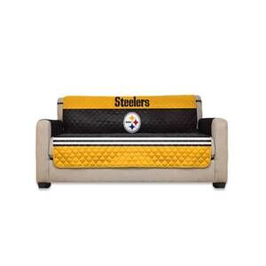 NEW PEGASUS SPORTS steelers sofa protector in black/gold